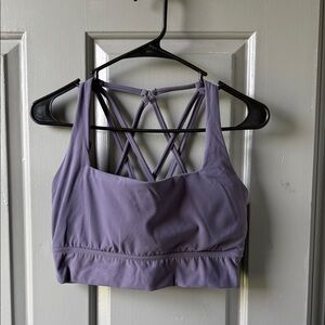 BuffBunny Lilac Strappy-Back Sports Bra